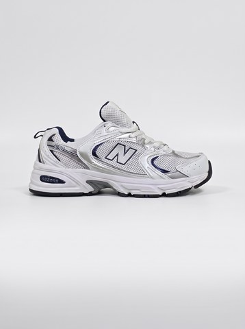 White / Silver Navy